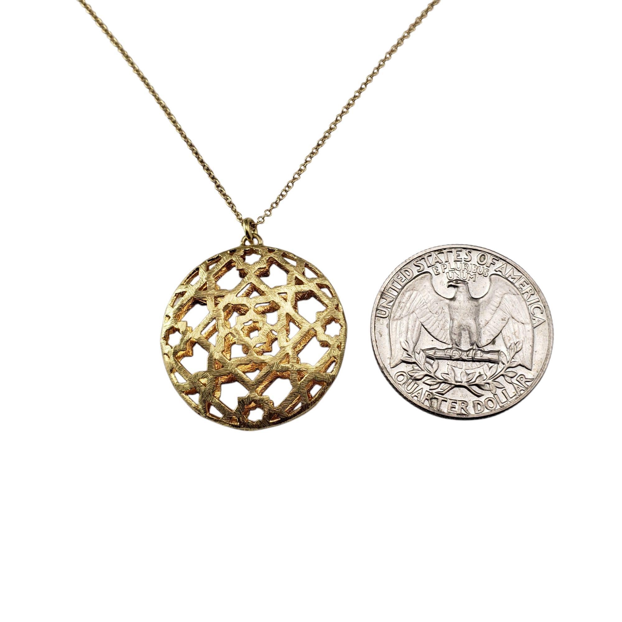 Tiffany & Co. Paloma Picasso - Collana con ciondolo Marrakesh in oro giallo 18 carati #21545 in vendita 1