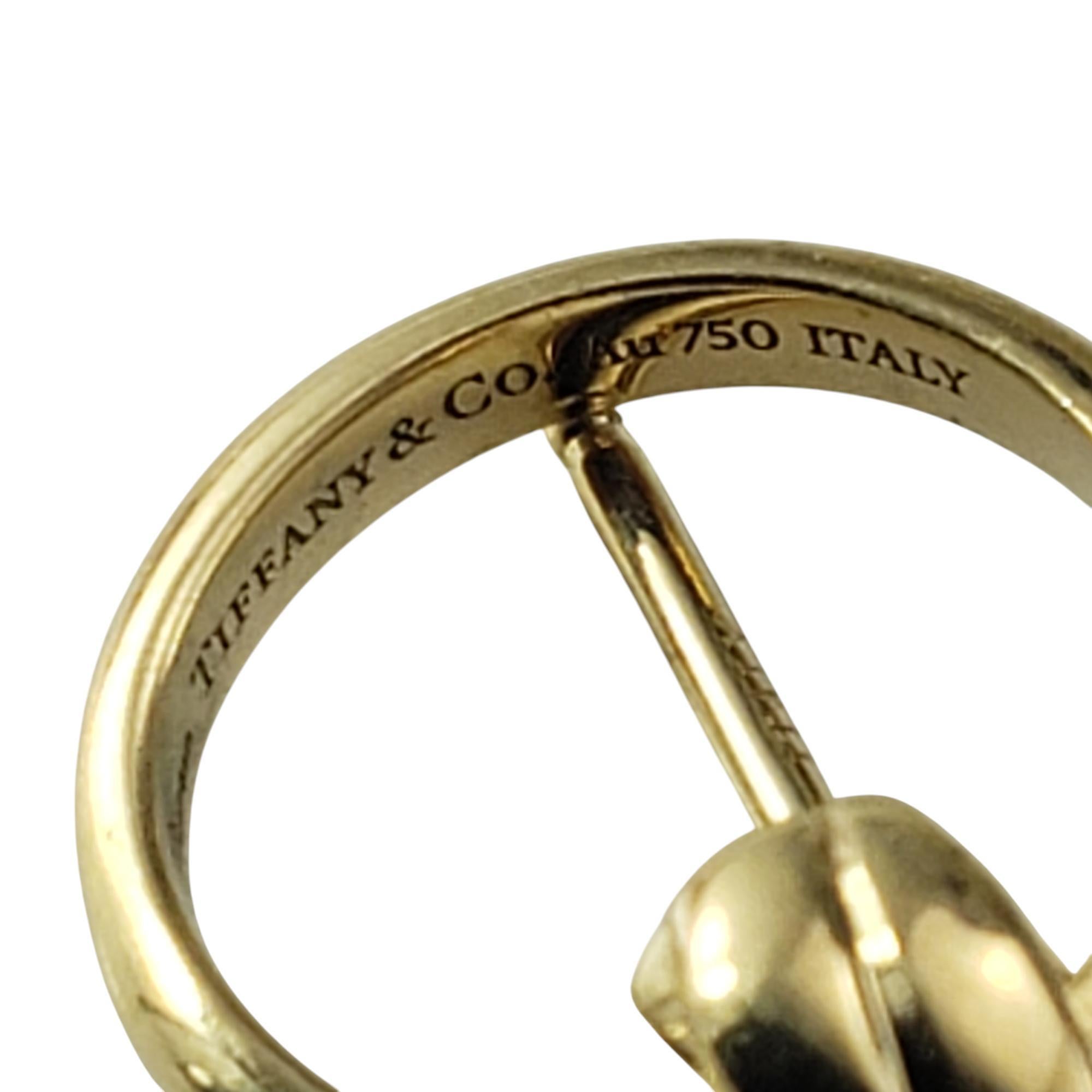 Women's Tiffany & Co. Paloma Picasso 18K Yellow Gold Melody Mini Hoop Earrings #20565