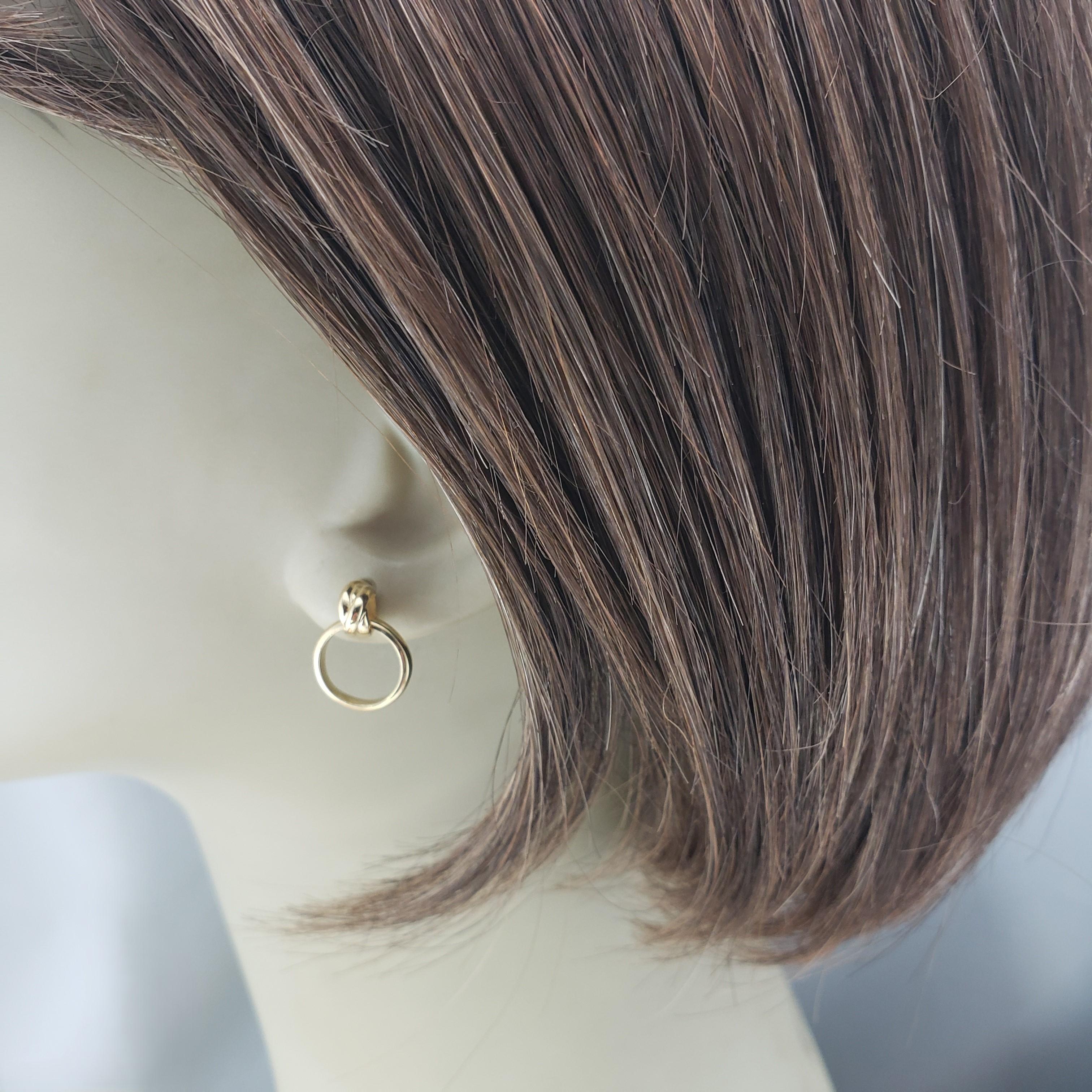 Tiffany & Co. Paloma Picasso 18K Yellow Gold Melody Mini Hoop Earrings #20565 4