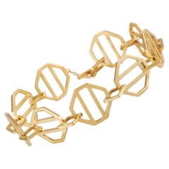 Tiffany & Co. Paloma Picasso Bracelet à maillons octogonaux en or jaune 18 carats