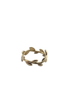 Tiffany & Co Paloma Picasso 18K Yellow Gold Olive Leaf Band Ring 6 #24870