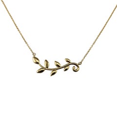 Tiffany & Co. Paloma Picasso 18K Yellow Gold Olive Leaf Necklace #22973