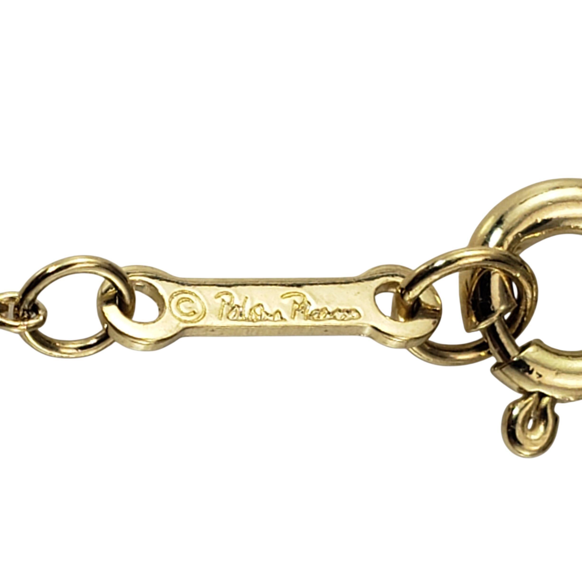 Tiffany & Co. Paloma Picasso Collier à feuilles d'olivier en or jaune 18K #22973 en vente 1
