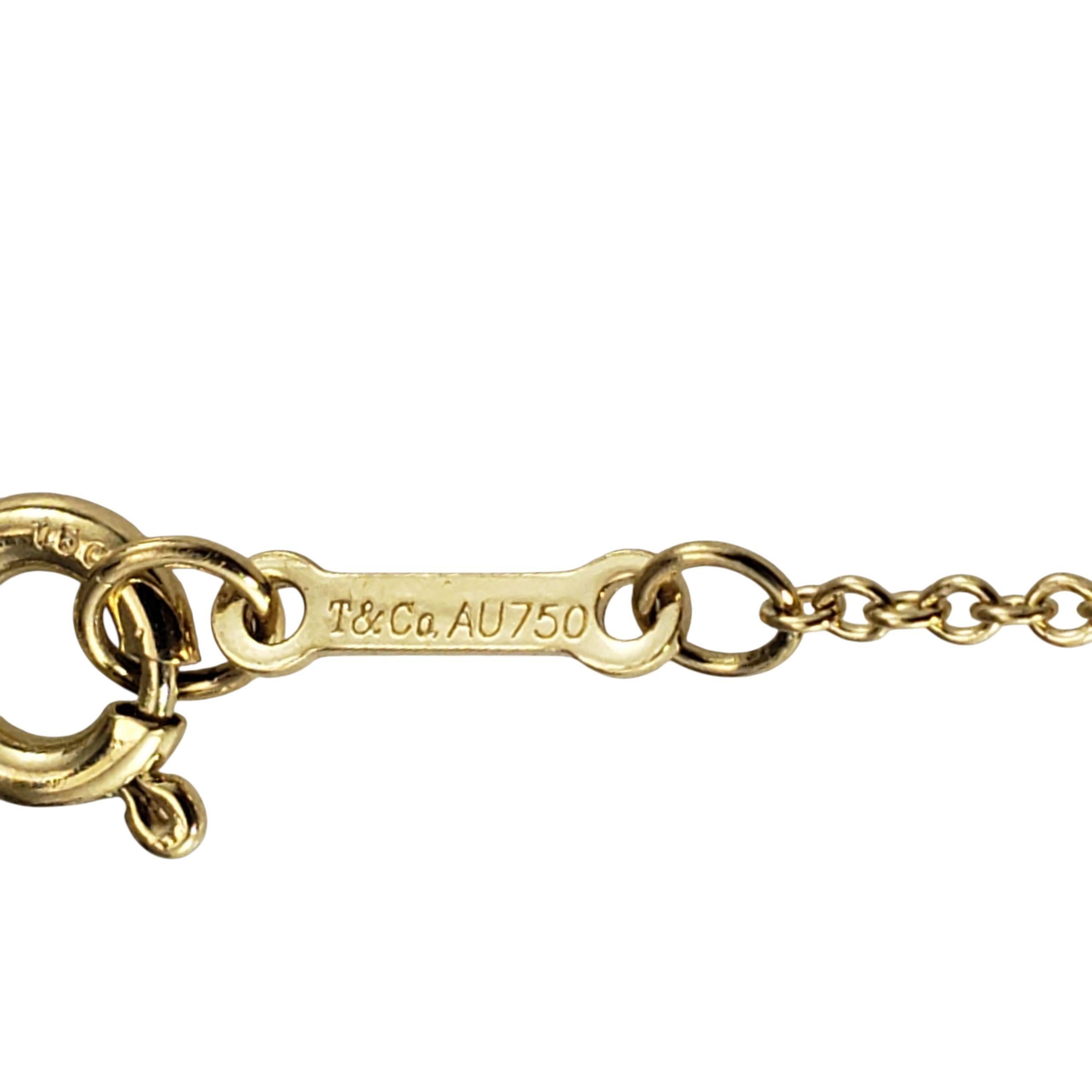 Tiffany & Co. Paloma Picasso Collier à feuilles d'olivier en or jaune 18K #22973 en vente 2