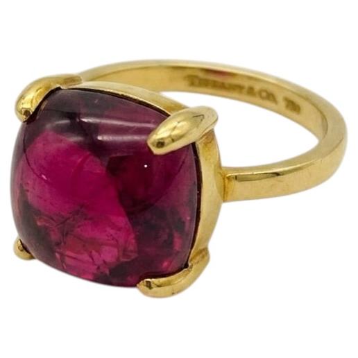 Tiffany & Co. Paloma Picasso 18k Yellow Gold Rubellite Sugar Stack Ring