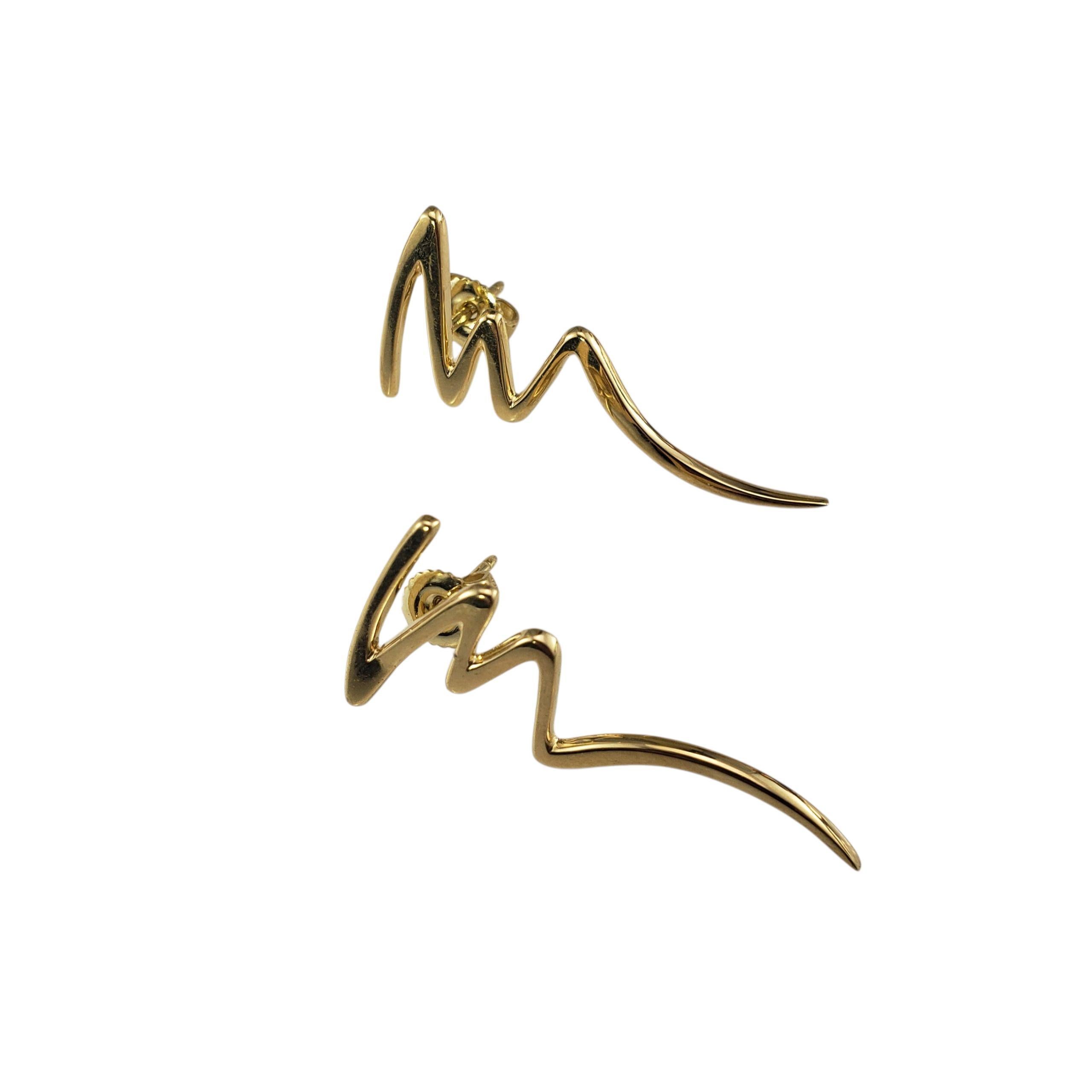 Tiffany & Co. Orecchini Paloma Picasso in oro giallo 18 carati #22980 In condizioni buone in vendita a Washington Depot, CT
