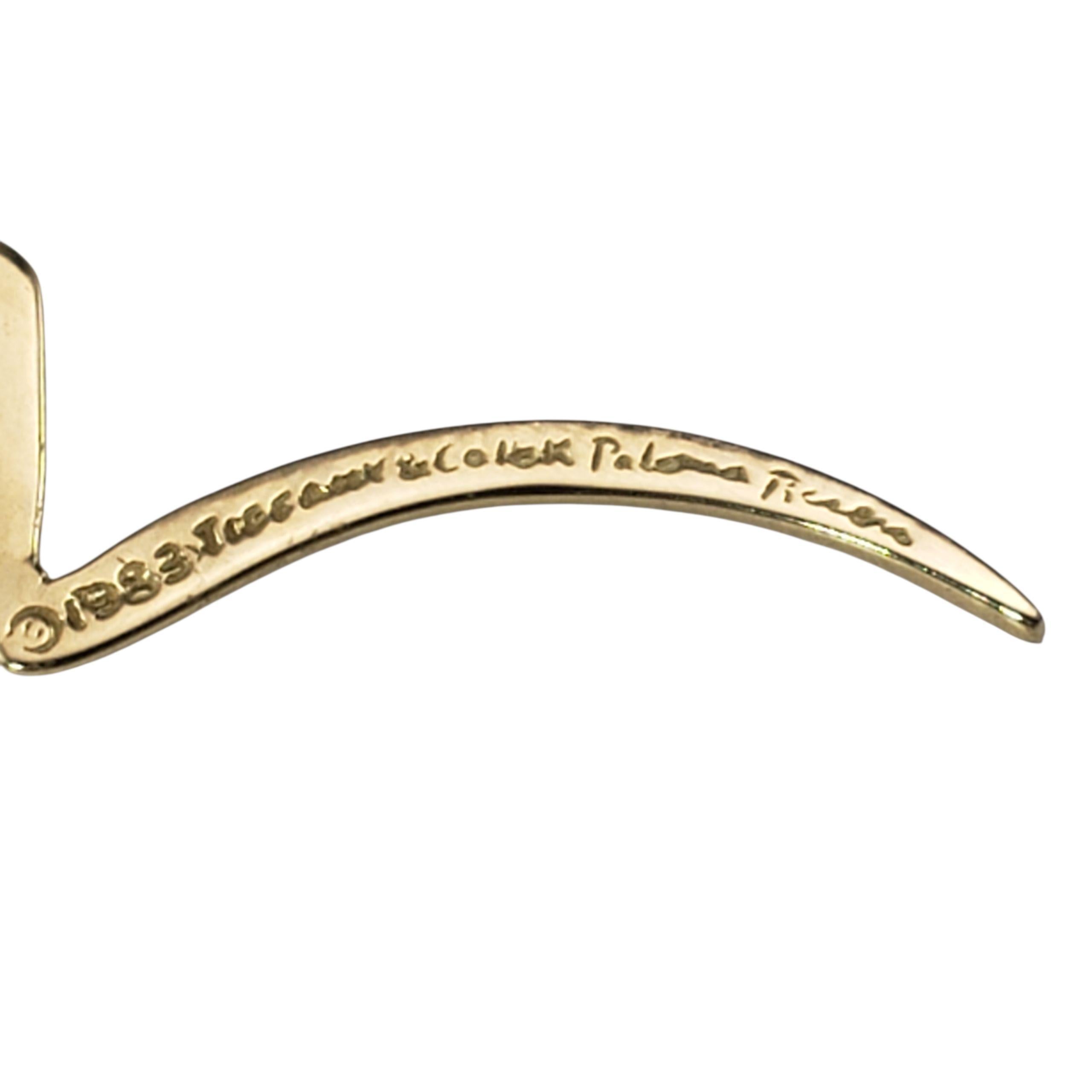 Tiffany & Co. Orecchini Paloma Picasso in oro giallo 18 carati #22980 in vendita 1