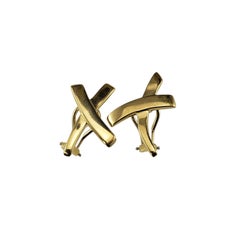 Tiffany & Co. Orecchini "X" in oro giallo 18 carati Paloma Picasso #22972
