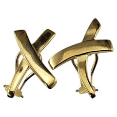 Tiffany & Co. Pendientes "X" Paloma Picasso de oro amarillo de 18 quilates #22972