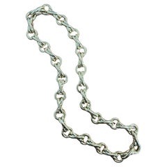 TIFFANY & CO. PALOMA PICASSO 18k Yellow Gold XO Link Necklace 1990s