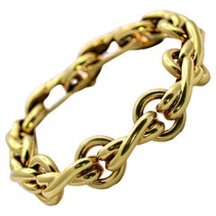 Tiffany & Co. Paloma Picasso 18K Yellow Gold "XOXOXO" Kisses and Hugs Bracelet