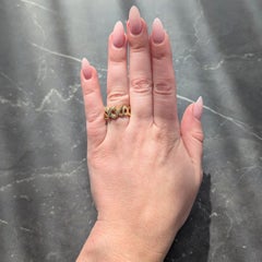 Tiffany & Co. Paloma Picasso 1980's Diamond 18 K Vintage Graffiti XO Band Ring