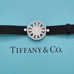 Tiffany & Co. Paloma Picasso 1984 18k White Gold Diamond Cocktail Watch