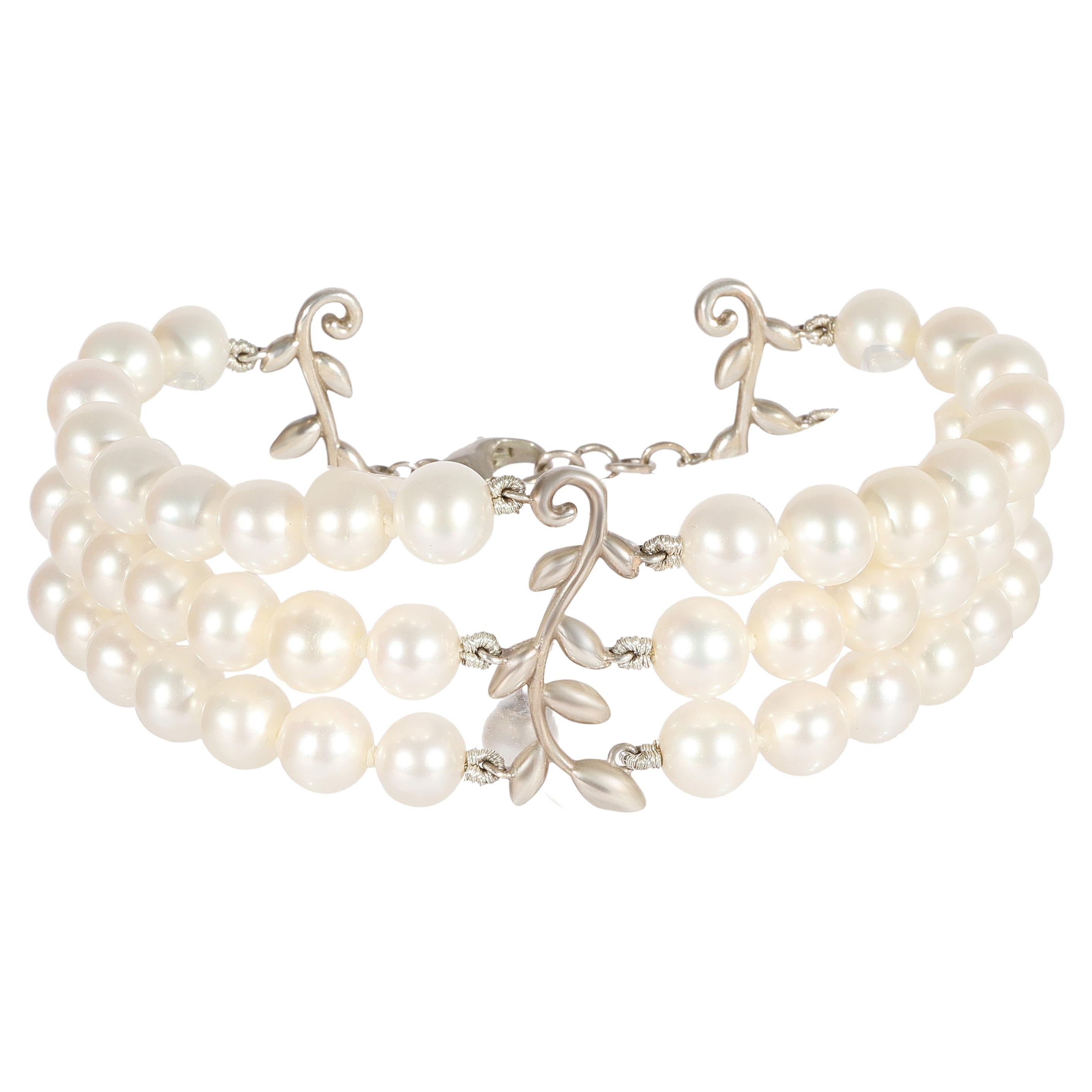 Tiffany & Co. Paloma Picasso 3-Strand Pearl Bracelet in Sterling Silver