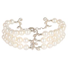 Tiffany & Co. Paloma Picasso 3-Strand Pearl Bracelet in Sterling Silver