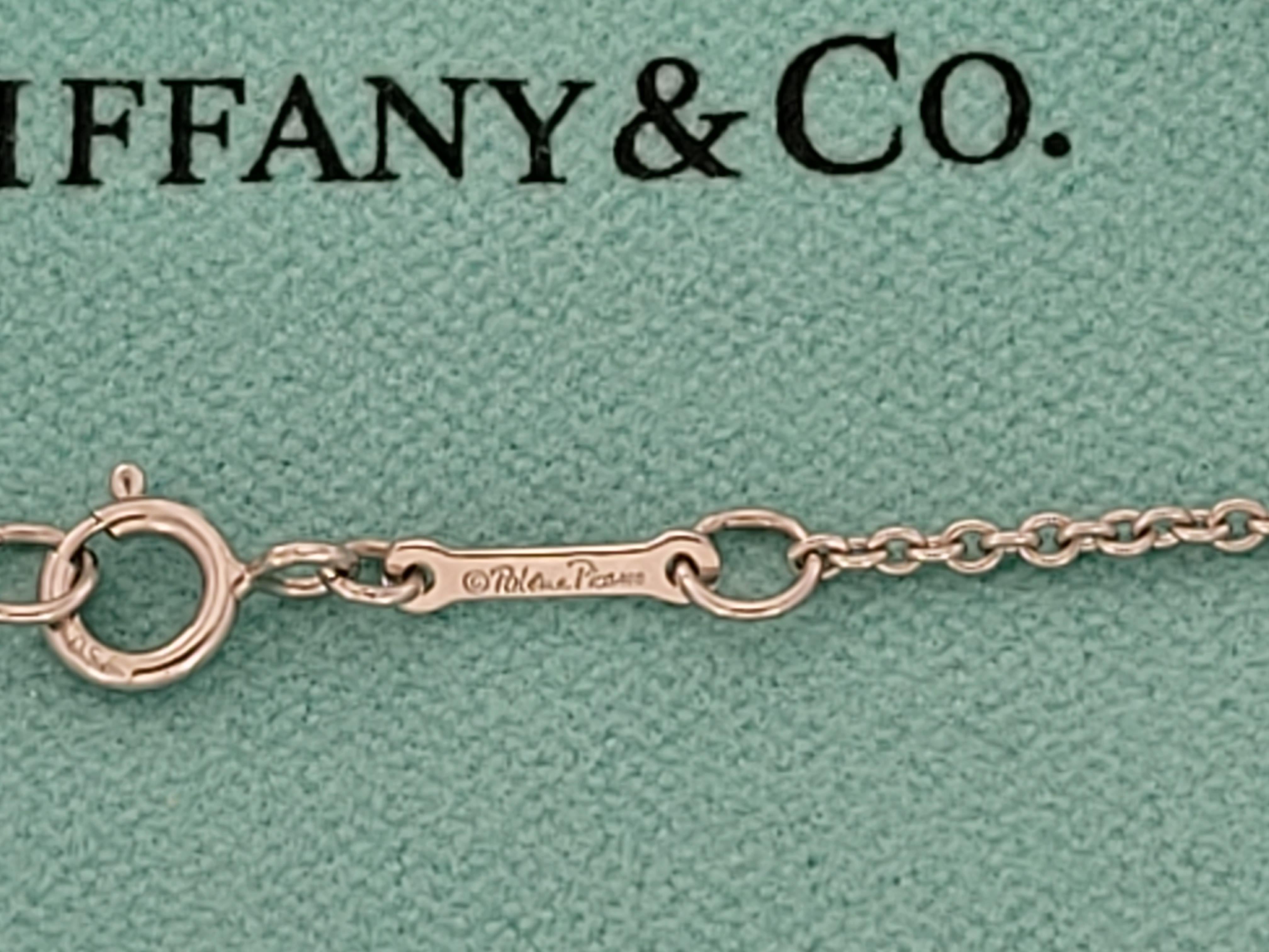 Tiffany & co Paloma Picasso Adjustable chain PT950  16'' Long In New Condition In New York, NY