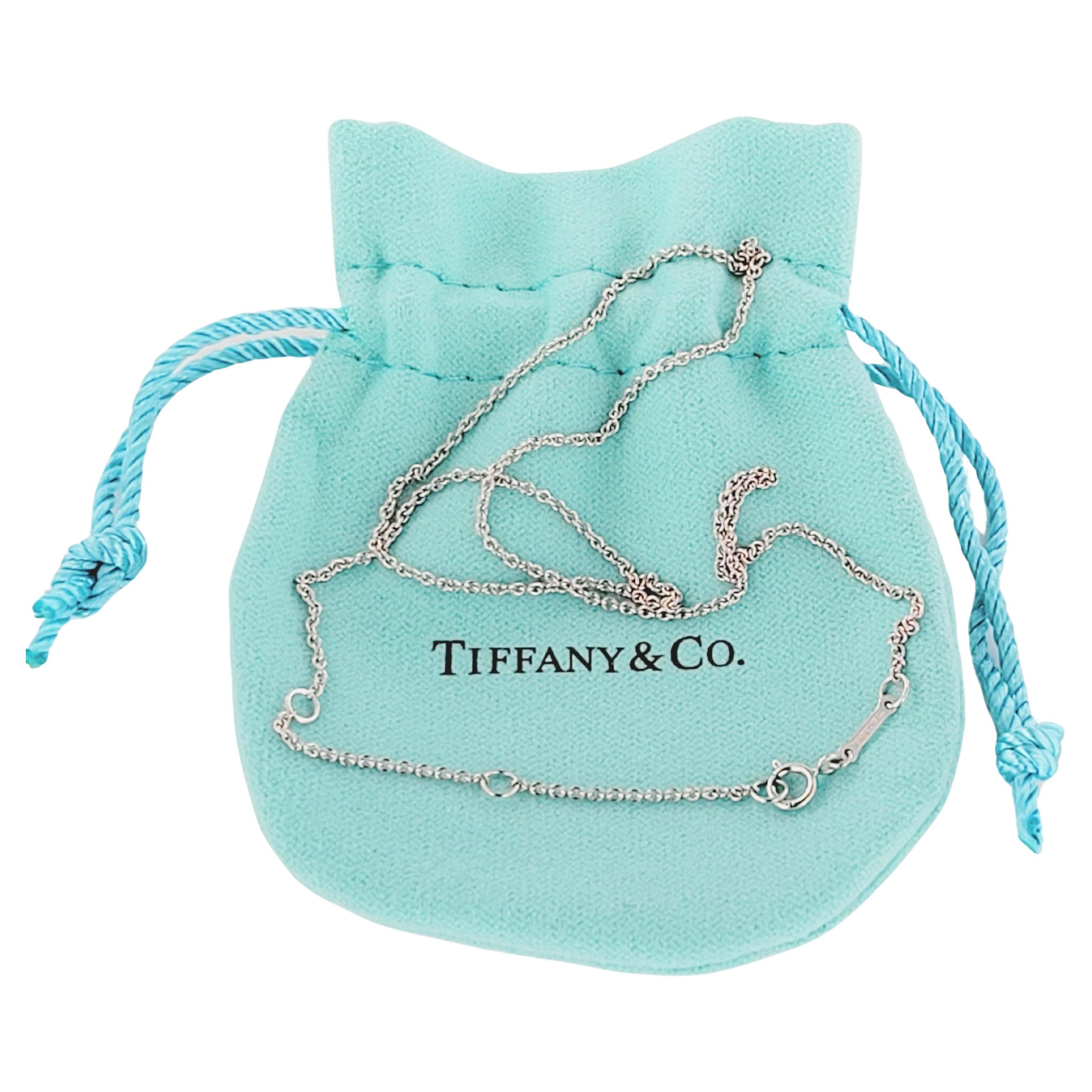 Tiffany & co Paloma Picasso Adjustable chain PT950  16'' Long