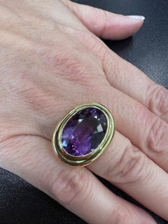 Tiffany & Co. Paloma Picasso Amethyst Cocktail Ring.