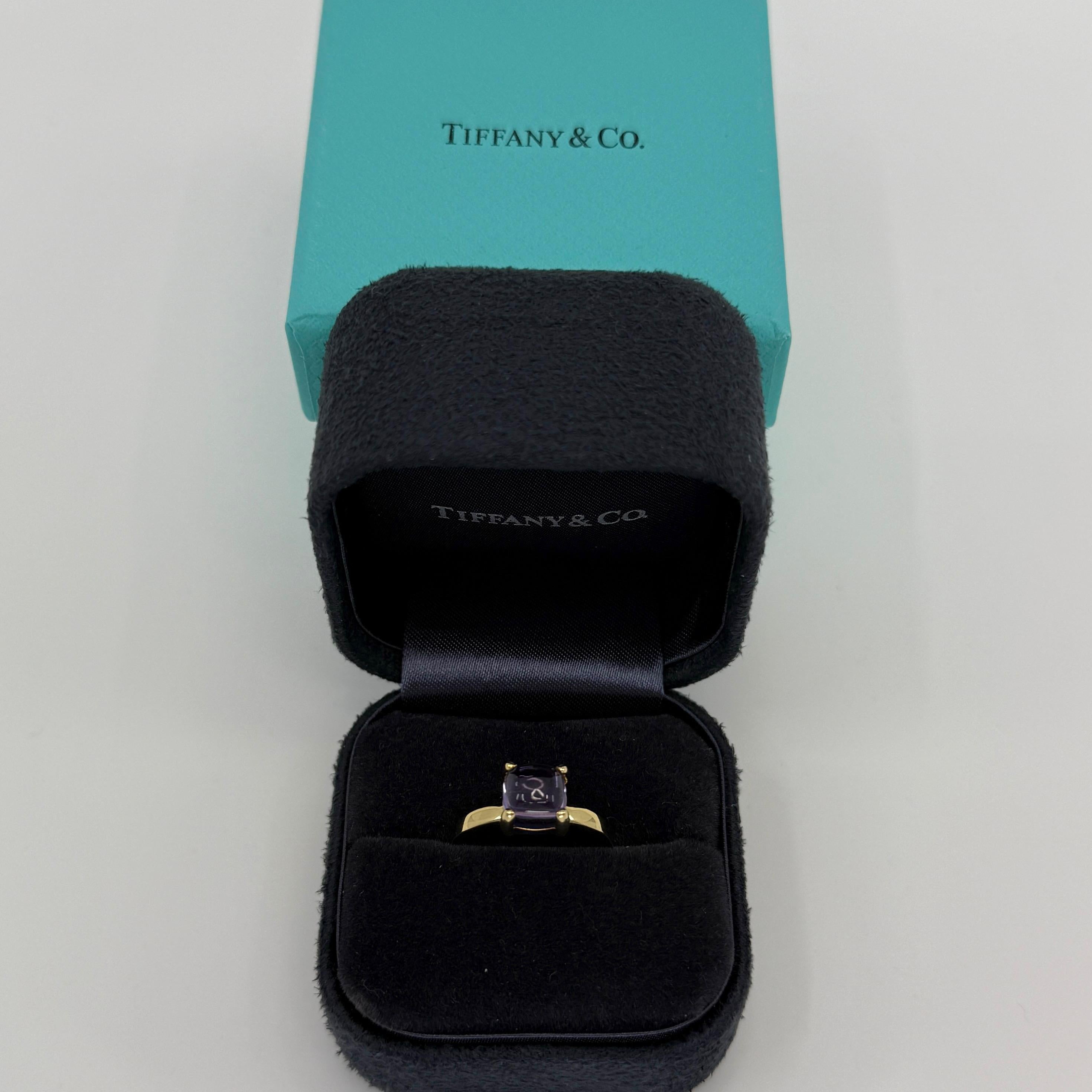 Tiffany & Co. Paloma Picasso Anello in oro giallo 18 carati con ametista e pila di zucchero 53 in vendita 5