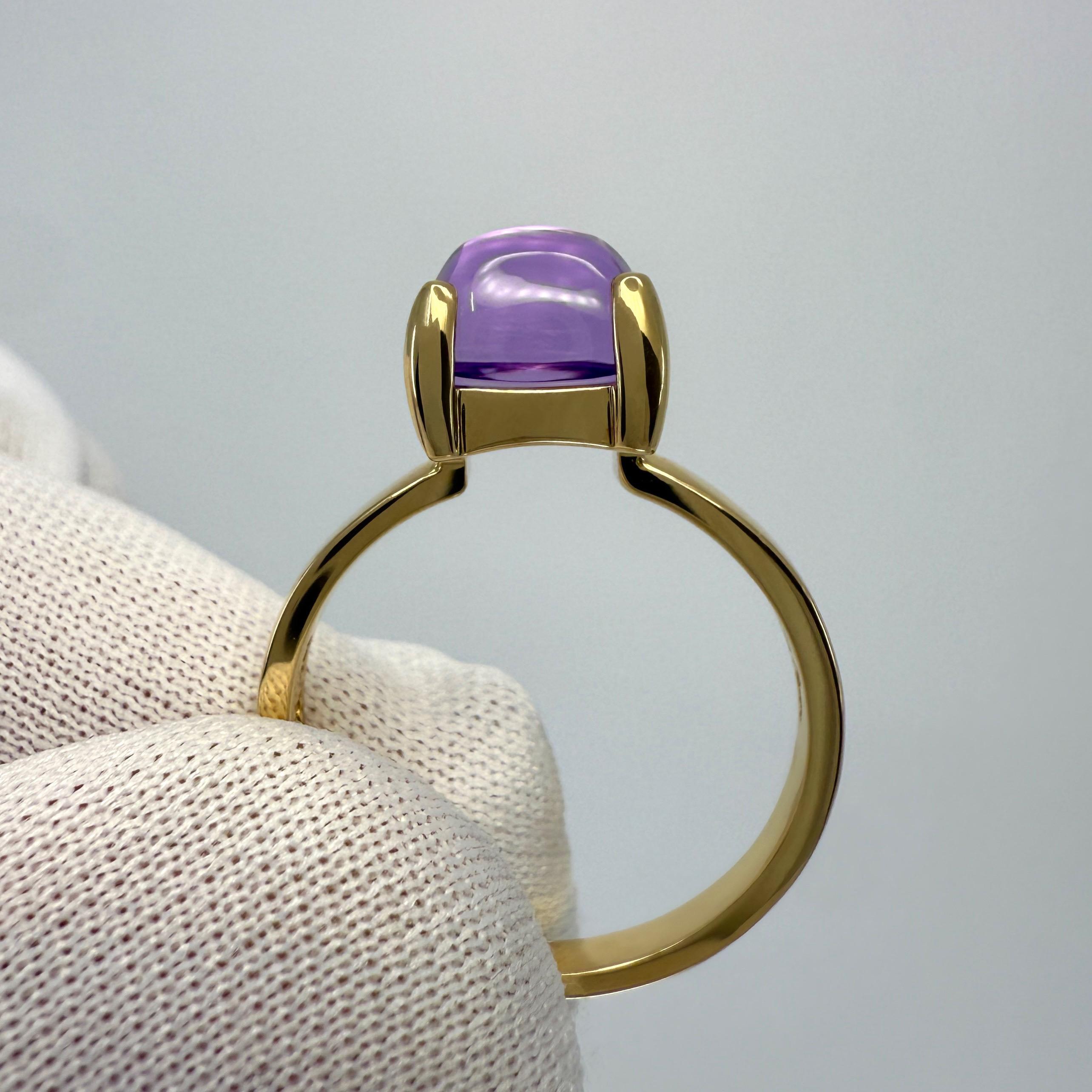 Tiffany & Co. Paloma Picasso Anello in oro giallo 18 carati con ametista e pila di zucchero 53 in vendita 3