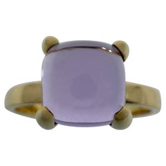 Tiffany & Co. Paloma Picasso Amethyst Sugar Stack Loaf 18k Yellow Gold Ring 53