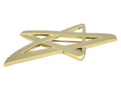 Tiffany & Co. Paloma Picasso Asymmetrical Star Brooch in 18 Karat Yellow Gold