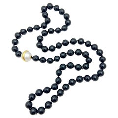Tiffany & Co. Paloma Picasso Collana con perle dei mari del sud e onice nero
