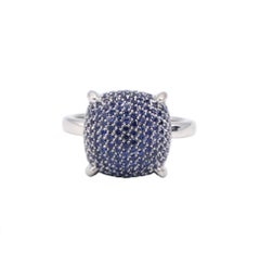 Tiffany & Co. Paloma Picasso Blue Sapphire Sugar Stacks White Gold Ring
