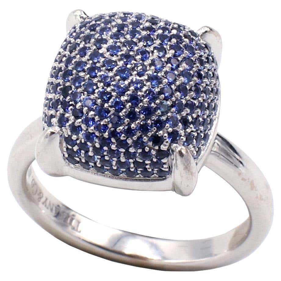 Tiffany and Co. Paloma Picasso Blue Sapphire Sugar Stacks White Gold ...