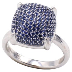 Tiffany & Co. Paloma Picasso Blue Sapphire Sugar Stacks White Gold Ring