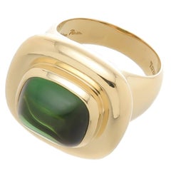 Tiffany & Co. Paloma Picasso Cabochon Tourmaline Gold Ring