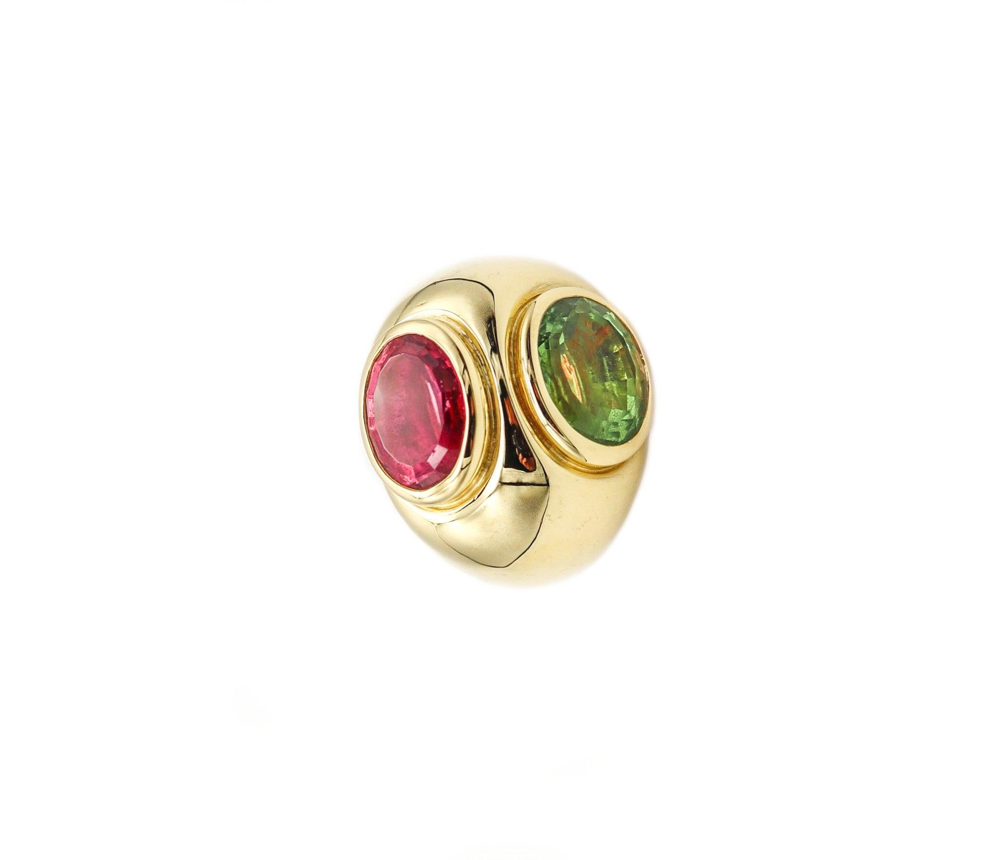 TIFFANY & CO Paloma Picasso Cocktail Ring 18Kt Gold And 9.69 Ctw Tourmalines 2