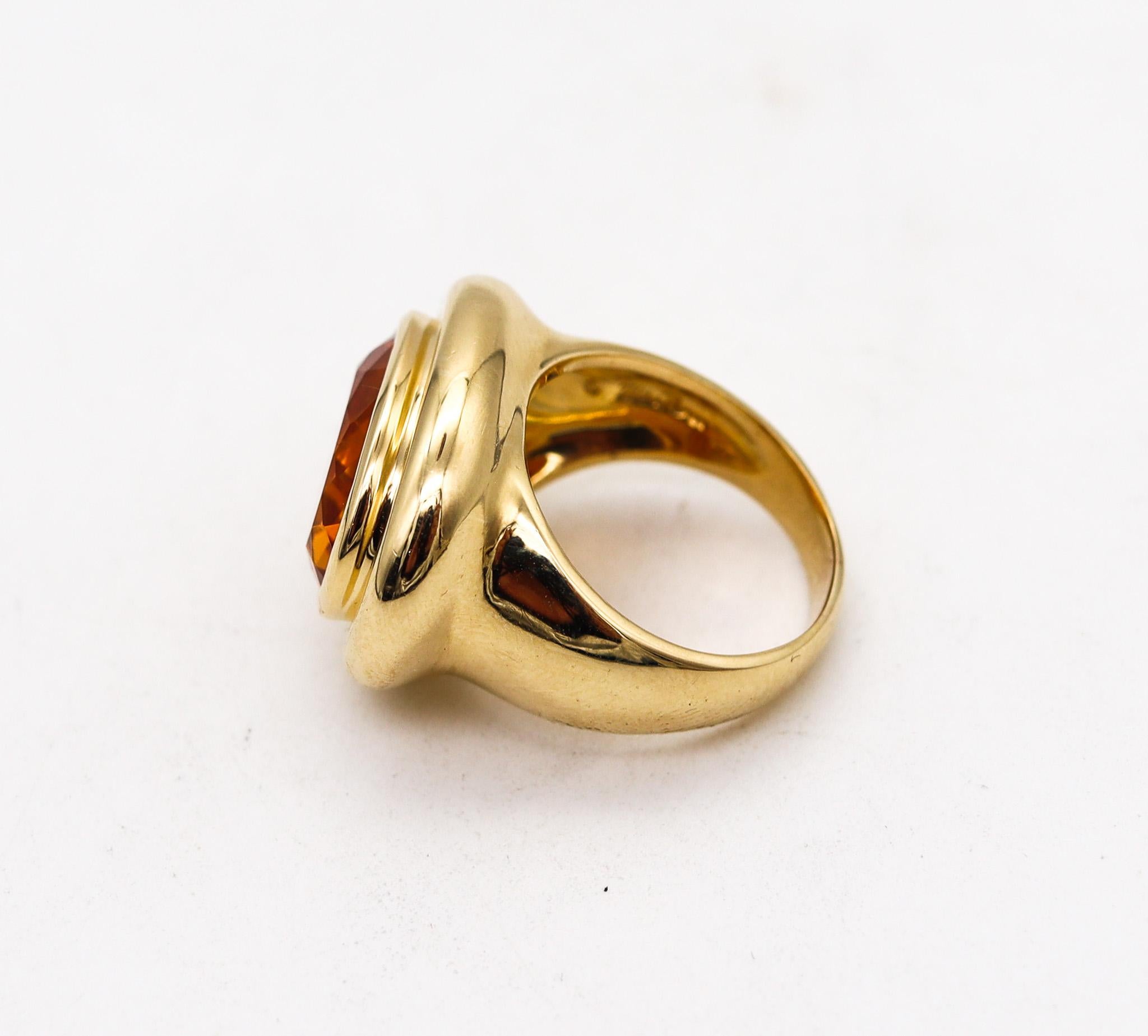 Tiffany & Co. Paloma Picasso Cocktail Ring in 18 Karat Gold with 9.37cts Citrine 1