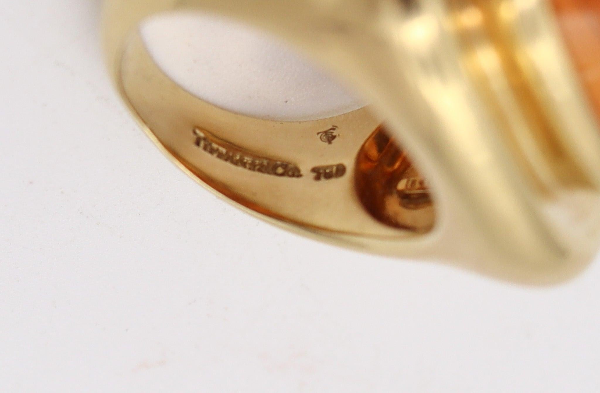 TIFFANY & CO. Paloma Picasso Cocktail Ring In 18Kt Yellow Gold 15.87 Cts Citrine 1
