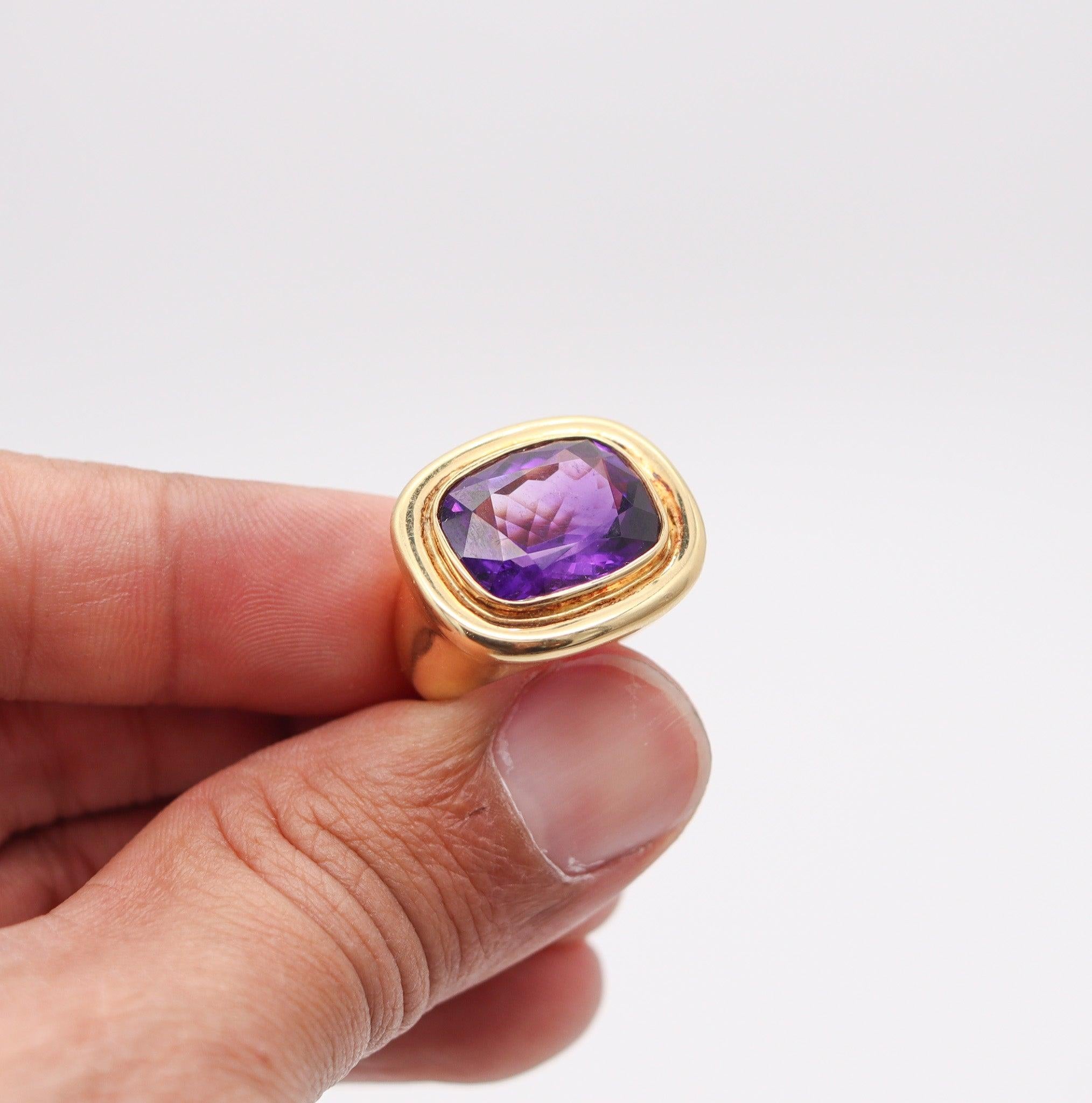 TIFFANY & CO. Paloma Picasso Cocktailring aus 18 Karat Gelbgold mit 9,48 Karat Amethyst im Angebot 2