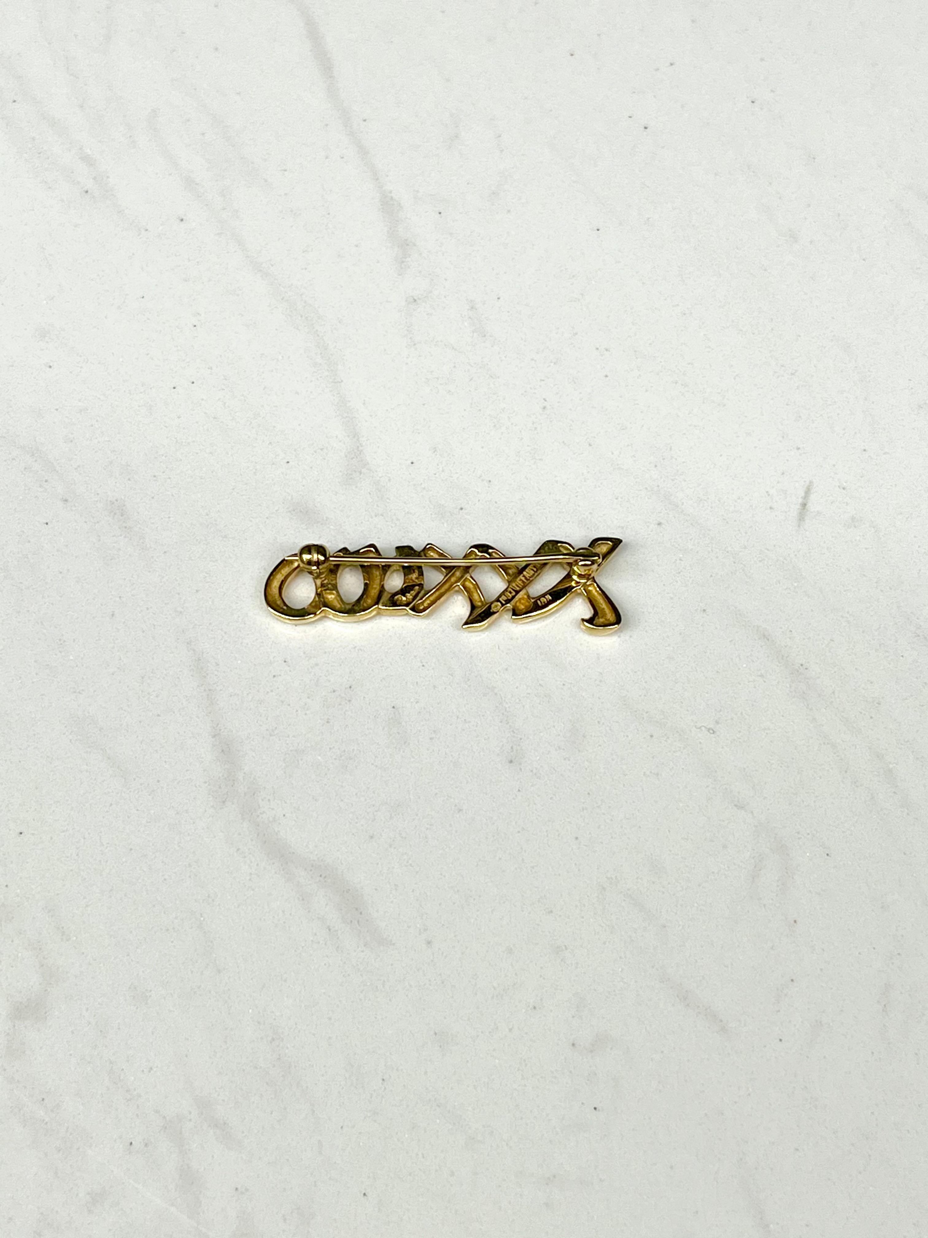 Tiffany & Co. Paloma Picasso Collection Love Kisses Brooch In Good Condition In Naples, FL
