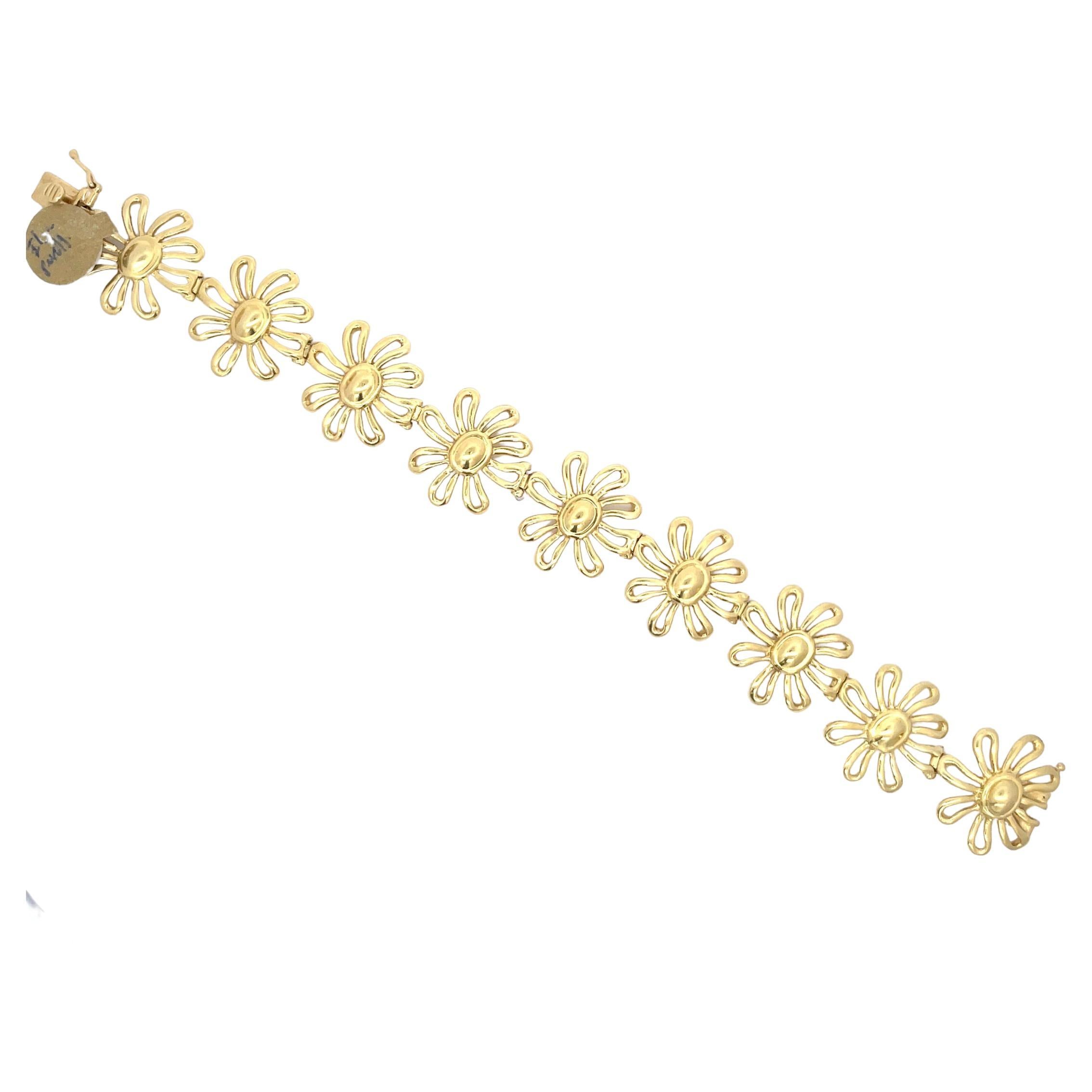 Tiffany & Co. Bracelet marguerite Paloma Picasso en or jaune 18 carats, 34,6 grammes Pour femmes en vente