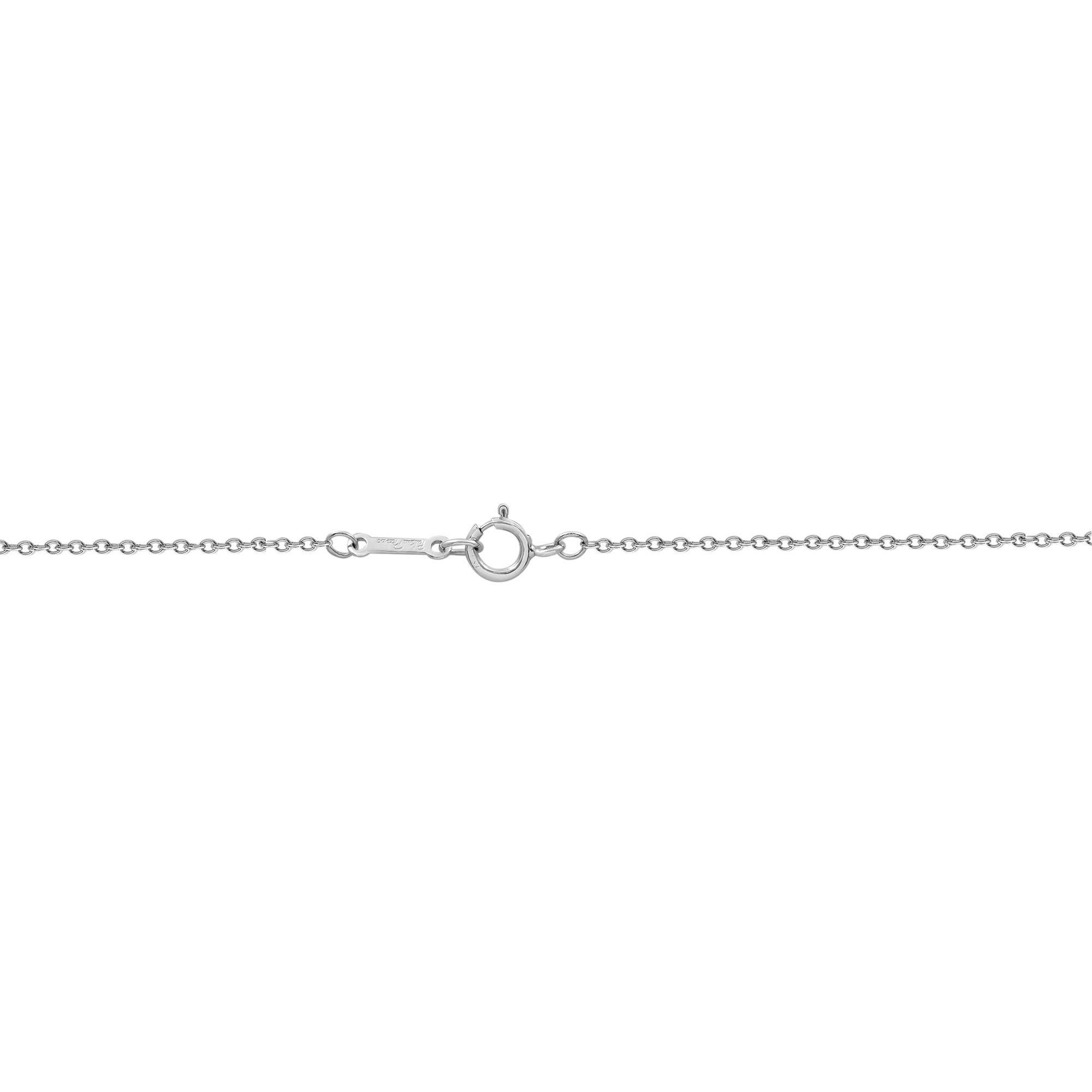 Modern Tiffany & Co Paloma Picasso Diamond Cross Pendant 18k White Gold 0.30cttw For Sale