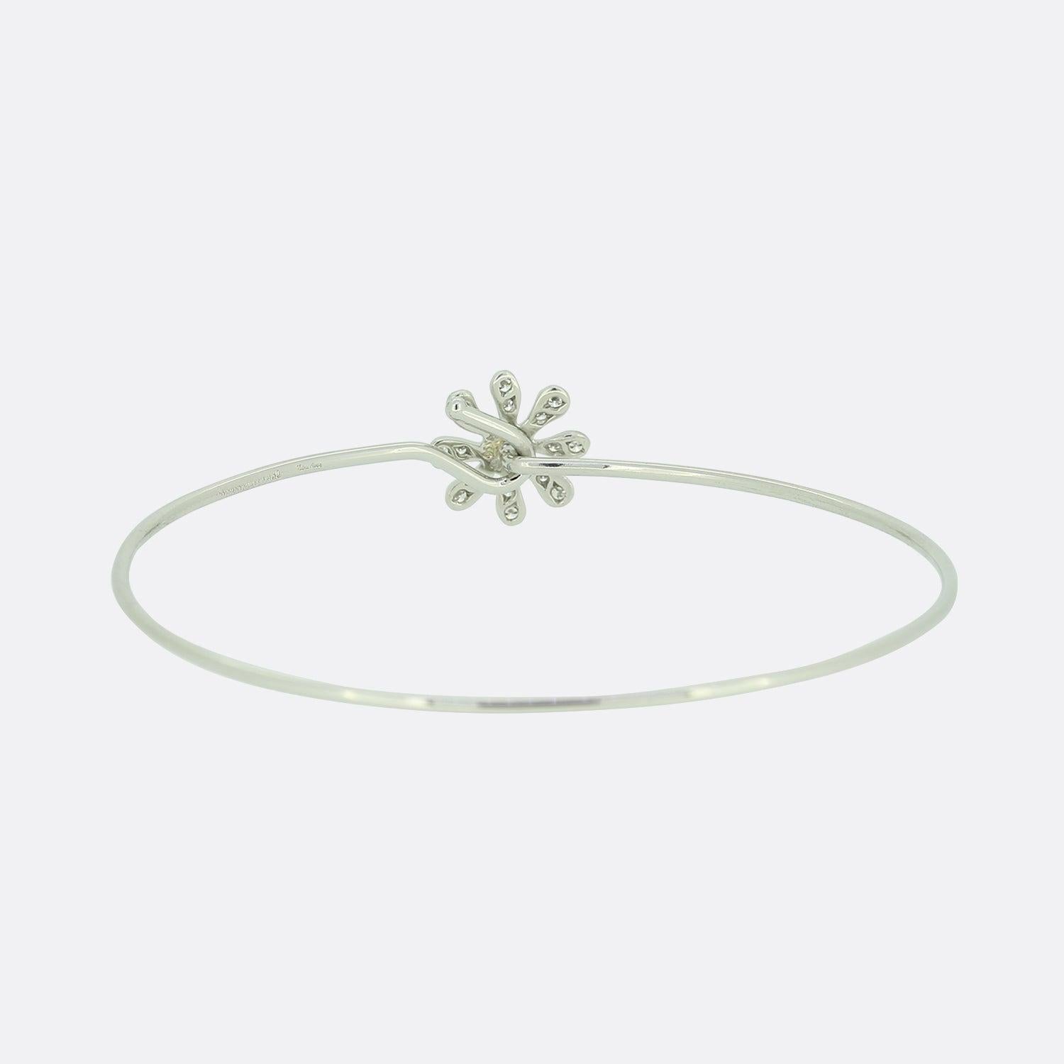 Women's Tiffany & Co. Paloma Picasso Diamond Daisy Bangle For Sale
