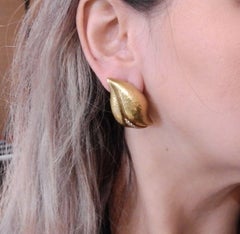 Tiffany & Co. Paloma Picasso Diamond Gold Earrings