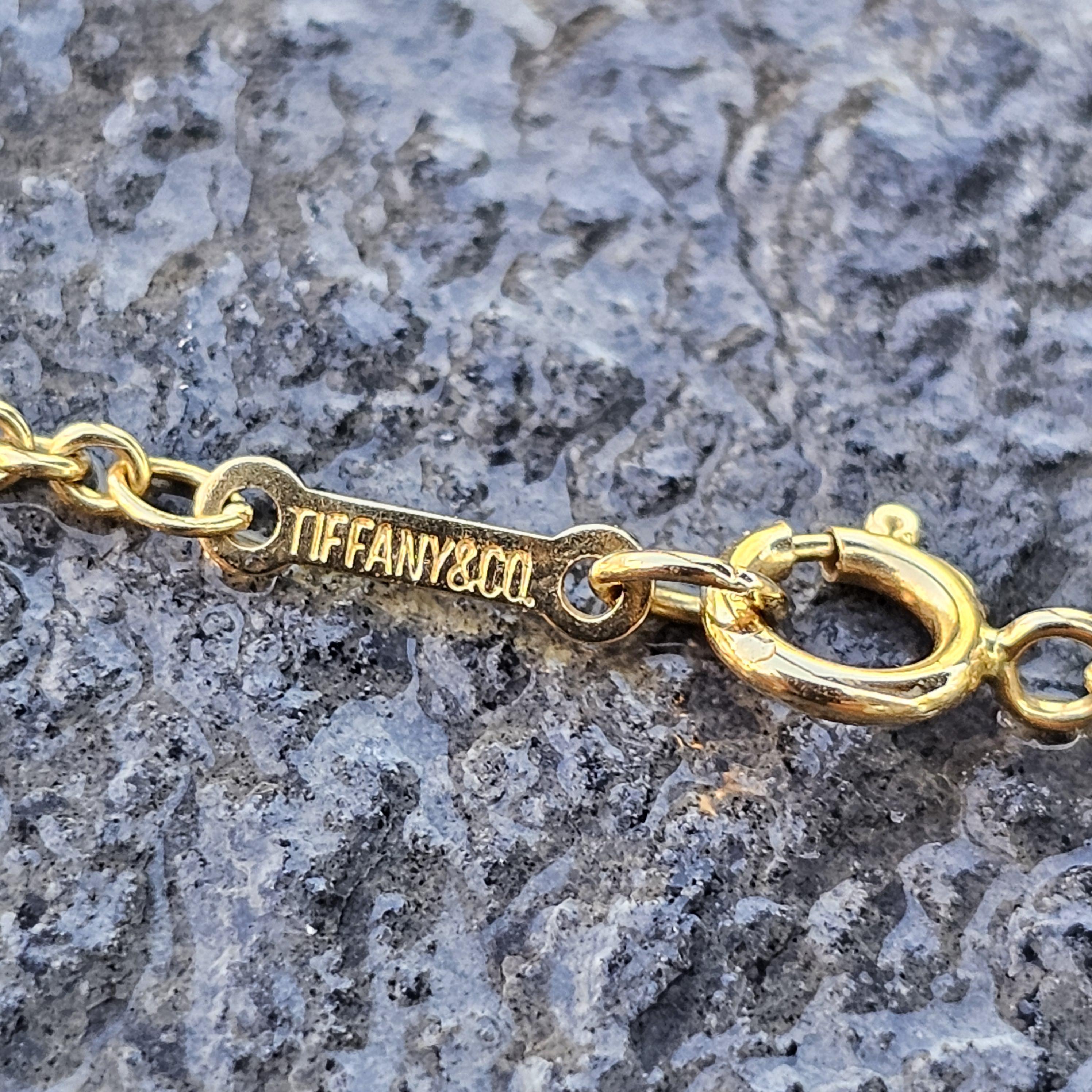 Tiffany & Co. Paloma Picasso, ciondolo a forma di stella con diamanti, giallo 18k, catena da 24 pollici, 9g in vendita 5