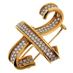 Tiffany & Co. Paloma Picasso Diamond X Brooch