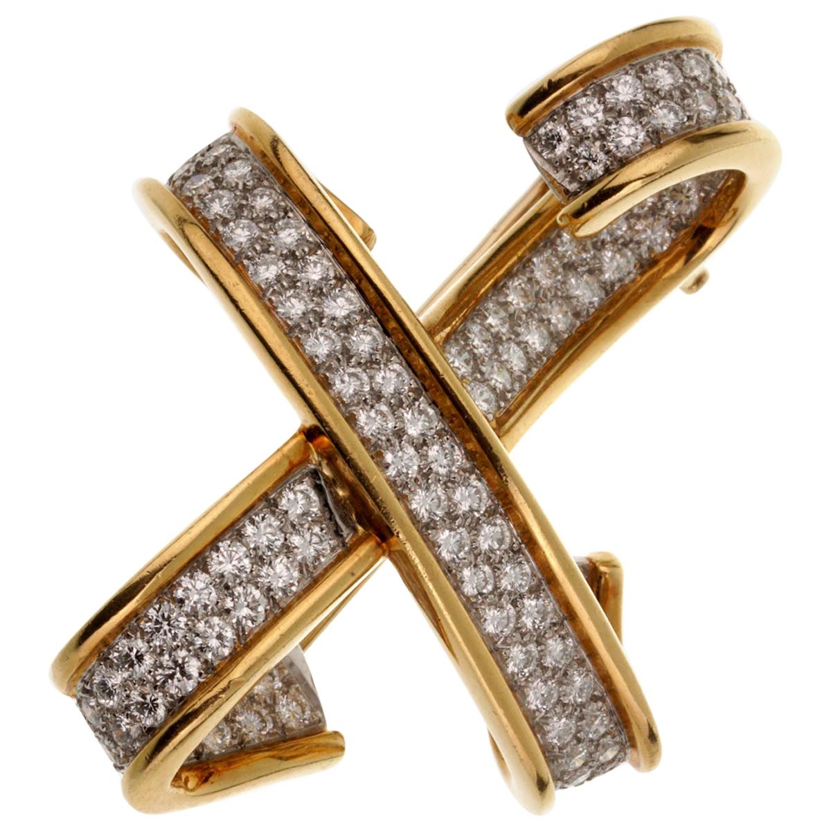 Tiffany & Co. Broche X de diamantes Paloma Picasso