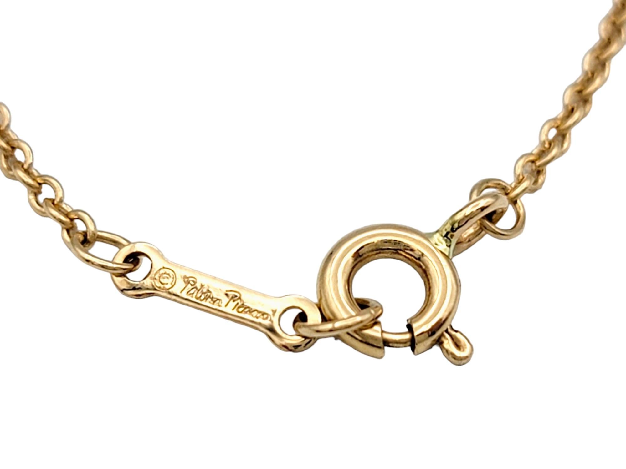 Contemporary Tiffany & Co. Paloma Picasso Double Heart Diamond Bracelet in 18 Karat Rose Gold For Sale