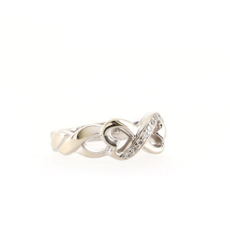 tiffany double heart ring