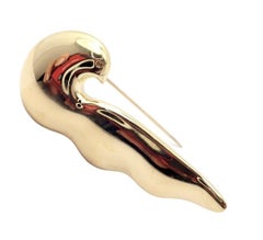 Tiffany & Co. Paloma Picasso Dove Bird Yellow Gold Pin Brooch