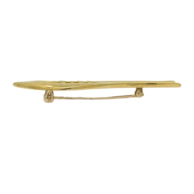 Tiffany & Co. Paloma Picasso Broche poisson en or 18 carats Excellent état - En vente à Beverly Hills, CA
