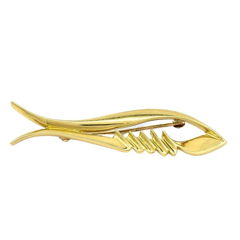 Tiffany & Co. Paloma Picasso Broche poisson en or 18 carats Unisexe en vente