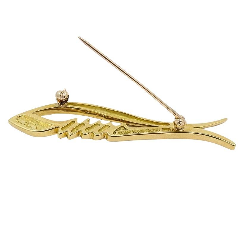 Tiffany & Co. Paloma Picasso Broche poisson en or 18 carats en vente 3
