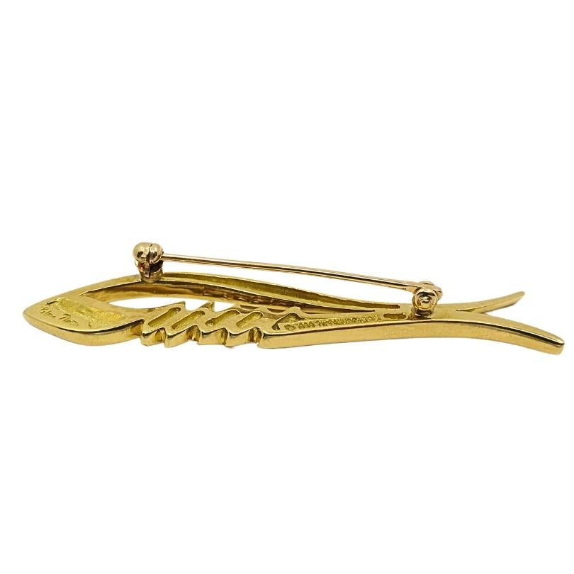 Tiffany & Co. Paloma Picasso Broche poisson en or 18 carats en vente 4